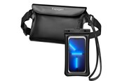 Mobiel - Covers & Cases - Spigen Aqua Shield WaterProof Floating Case + WaterProof Waist Bag A621 Set - black - AMP04533