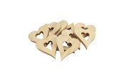 Schrijf- en tekenartikelen - Colorations - Wooden Heart Decorations Large 20pcs. - 31WD14