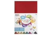 Schrijf- en tekenartikelen - Creative Craft Group Glitter paper A4 150g 8 sheets ass. - CR0018/GE