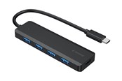 USB hub - Gembird UHB-CM-U3P4P-01 - hub - type-C - 4 ports USB hub - 4 - USB 3.2 - Zwart - UHB-CM-U3P4P-01