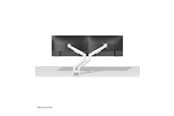 Monitorbevestiging - Neomounts NEXT Slim DS70-250WH2 mounting kit - full-motion - for 2 monitors - white - DS70-250WH2