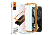 Mobiel - Beschermend glas - Spigen Glass tR AlignMaster 2 Pack - Google Pixel 8a - AGL07464