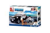 Bouw-/constructiekits - Sluban Police Car with Dog - M38-B0639