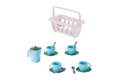 Doen-alsof spelen - Cavallino Toys Cavallino Crockery in Basket Blue 15 pieces. - 8325SF01