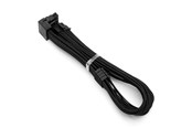 Voedingskabel (intern) - DUTZO Sleeved PCI-E 12V-2x6 verlengkabel - lock pin up - Zwart - DSC-PE12V2X6-PU-30-BLK