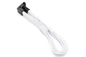 Voedingskabel (intern) - DUTZO Sleeved PCI-E 12V-2x6 verlengkabel - lock pin up - Wit - DSC-PE12V2X6-PU-30-WHT