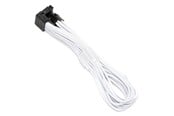 Voedingskabel (intern) - DUTZO Sleeved PCI-E 12V-2x6 verlengkabel - lock pin down - Wit - DSC-PE12V2X6-PD-30-WHT