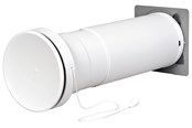 Ventilatie - Duka Telescopic valve Type 450 Ø99 mm white - 111835
