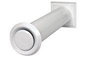 Ventilatie - Duka Wall valve with insect net Ø100 mm white - 129921