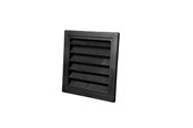 Ventilatie - Duka Jalousie grille Type 63.3 150 x 150 mm black - 406301