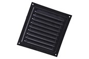 Ventilatie - Duka Jalousie grid 150x150 mm black lacquered aluminium - 329193