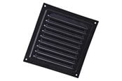 Ventilatie - Duka Jalousie grid 200x200 mm black lacquered aluminium - 329194