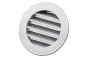 Ventilatie - Duka Metal grate Dusav Ø125mm Black lacquered aluminium - 410485