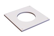 Ventilatie - Duka Cover plate S7 195x195mm Ø100mm - 351065
