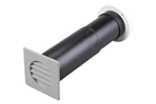 Ventilatie - Duka Telescopic valve Type 300 Ø75 mm grey/white - 109752