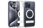 Mobiel - Covers & Cases - Spigen Caseology Capella MagSafe Kickstand - clear white - iPhone 15 Pro - ACS06757