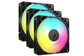 Corsair RS120 ARGB 3-pack - Case ventilator - 120mm - Zwart met RGB-licht - 36 dBA
