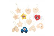 Schrijf- en tekenartikelen - Colorations - Decorate your own Wooden Photo Frame Set of 12 - HANGPICS