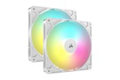 Case Fan - Corsair RS140 ARGB - dual pack - Case ventilator - 140mm - Wit met RGB-licht - 36 dBA - CO-9050187-WW