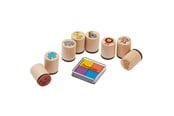 Creatief spelen - Goki Wooden Stamp Set - Wild Animals - 15499