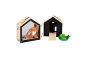 Doen-alsof spelen - Small Foot - Wooden Rabbit Hutch with Rabbit Plush 15 pcs. - 12399
