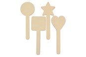 Creatief spelen - Colorations - DIY Wooden Stick Shapes 4 Designs 20pcs. - STICK20