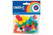 Schrijf- en tekenartikelen - Haza Witbaard Colored Pompoms 78pcs. - 192320