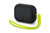 Mobiel - Overige accessoires - Spigen Case Silicone Fit Black + Strap Phantom Green - AirPods Pro (2nd Gen) - ACS05810
