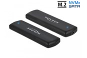 Harde schijf accessoires - DeLOCK External USB Type-C Combo Enclosure for M.2 NVMe PCIe or SATA SSD - 42633