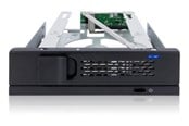 Harde schijf accessoires - Icy dock 1x 3.5" SATA 1x 5.25" bay mobile rack fanless keyl - MB171SP-1B