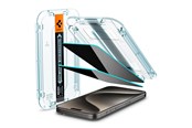 Mobiel - Beschermend glas - Spigen Glass tR EZ Fit HD Privacy 1 Pack - iPhone 15 Pro Max - AGL07118