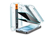 Mobiel - Beschermend glas - Spigen Glass tR EZ Fit HD Privacy 1 Pack - iPhone 16/15 - AGL07121