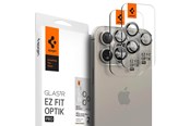 Mobiel - Overige accessoires - Spigen Glass tR EZ Fit Optik Pro 2 Pack - nature tita - iPhone 17/16/15 Pro / 17/16/15 Pro Max - AGL07163