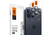Mobiel - Overige accessoires - Spigen Glass tR EZ Fit Optik Pro 2 Pack - blue titanium - iPhone 17/16/15 Pro / 17/16/15 Pro Max - AGL07164