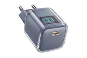 Mobiel - Adapters & Opladers - Acefast Wall charger A53 Sparkling series PD 30W GaN (grey) - 6974316282396