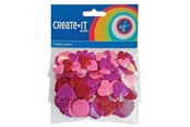 Schrijf- en tekenartikelen - Haza Witbaard Foam stickers Hearts and Rounds 132 pcs. - 192304