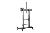 Muurbevestigingen, AV-bevestigingen & AV-meubels - Gembird cart - for TV - height-adjustable with caster wheels - Max 100 kg - recommended for 100" - TVS-100T-02
