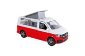 Speelgoedauto - Kids Globe VW Transporter Camper Die-Cast Pull Back 13.5cm - 520362