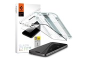 Mobiel - Beschermend glas - Spigen Glass tR EZ Fit HD 1 Pack - FC Black - iPhone 15 Pro - AGL06899