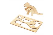 Schrijf- en tekenartikelen - Colorations - Create and Decorate your Wooden 3D Puzzle Dinosaur Set of 4 - DINPUZ