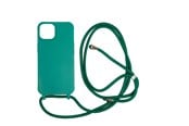 Mobiel - Covers & Cases - Mobile Origin Lanyard Case - dark green - iPhone 14 - LYC-S-GRN-14
