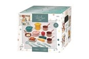 Speelkeuken en apparatuur - Ecoiffier Play Set Pans and Play Food with Cardboard Stove 20 pieces. - 1685