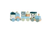 Speelgoed voor baby's - Eichhorn Wooden Block Train Panda 16 pieces. - 100003804