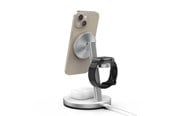 Mobiel - Adapters & Opladers - Mobile Origin Qi2 PowerStand 3in1 with GAN adapter 35W - white/silver - PWSTQ2-31-WHT