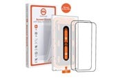 Mobiel - Beschermend glas - Mobile Origin Orange Screen Guard iPhone 15 Pro Max with easy applicator - 2 pack - SGA-F-i15ProMax-2pk