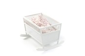 Pop, teddybeer en materiaal - Smallstuff - Cradle Rosaline - White - 51002-02