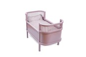 Pop, teddybeer en materiaal - Smallstuff Doll Bed - Powder - 51000-12