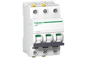 Componenten voor schakelkasten en kasten - Schneider Electric Acti9 iC60N 3P 6A Double terminal B-characteristic 6/10kA 230V Width 54mm - A9F03306