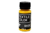 Creatief spelen - Creativ Company Textile Color Semi-opaque Textile Paint - Primary Yellow 50ml - 34203
