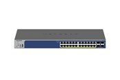Switch - Netgear GS728TXP 28-Port Gigabit Ethernet Stackable Smart Switch 24 PoE+ Ports 2 Copper 10G 2 SFP+ 10G - GS728TXP-300EUS